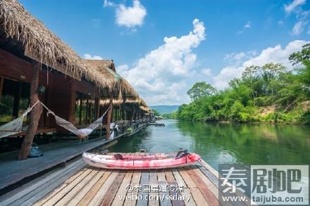 泰国北碧府葵亚伊河美景