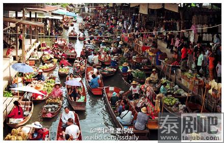 泰国旅游：知名水上市场