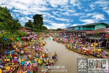 泰国旅游：知名水上市场