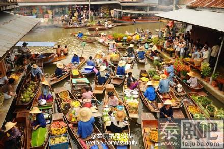 泰国旅游：知名水上市场