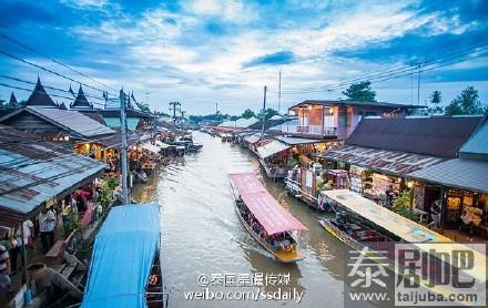 泰国旅游：知名水上市场