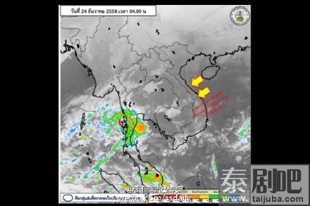 季候风暴席卷泰国海湾地区