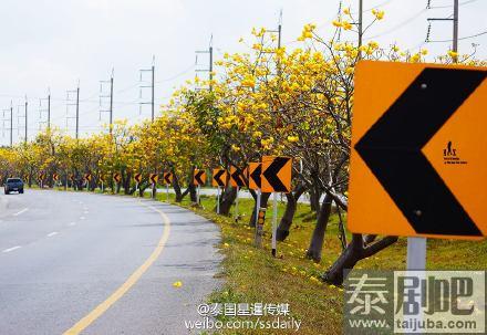 泰国旅游:泰国那空那育府境内公路美景不断