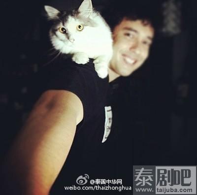 泰星SUNNY与ANDREW甘做猫奴