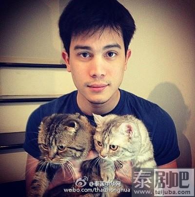 泰星SUNNY与ANDREW甘做猫奴