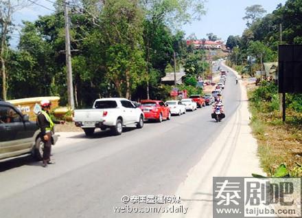 泰国象岛道路瘫痪