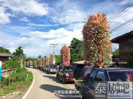 泰国寺庙钱树ต้นผ้าป่า