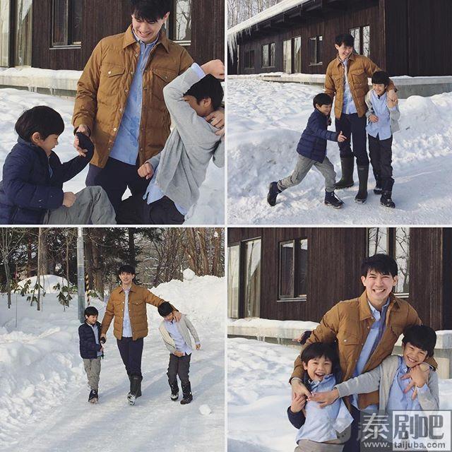 泰星Nadech&Ken新年举家出游北海道