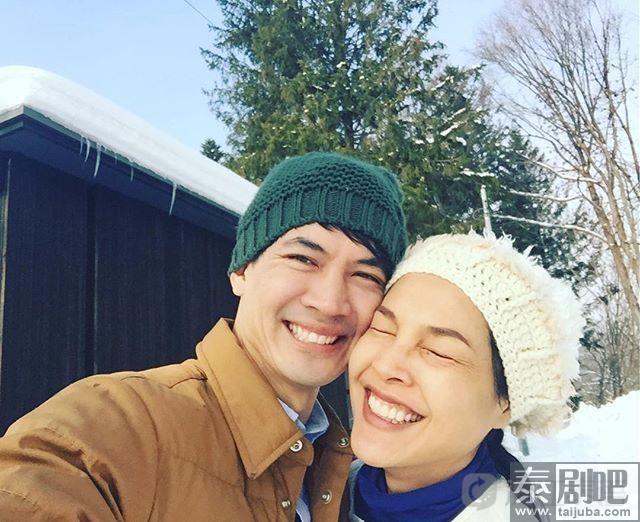 泰星Nadech&Ken新年举家出游北海道