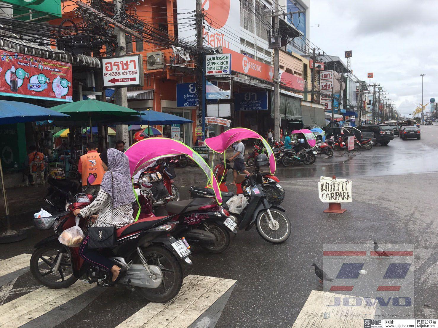 中国产摩托车雨棚风靡泰国